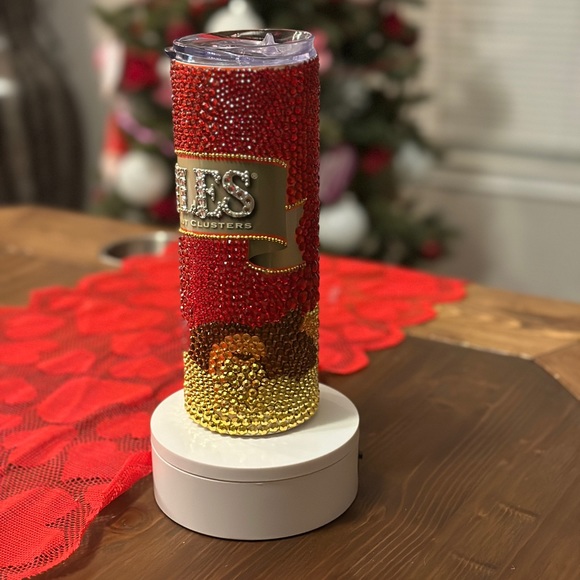 Hand Crafted Other - Crystal Turtles Cluster Candy Bling Tumbler, Coffee, Gift, Valentine's Day